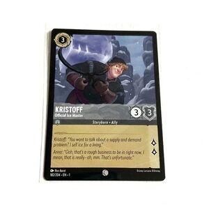 Disney Lorcana Kristoff Official Ice Master #182 card